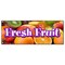 Signmission FRESH FRUIT BANNER SIGN stand market store tropical farmer orchard produce B-Fresh Fruit - alternate 1
